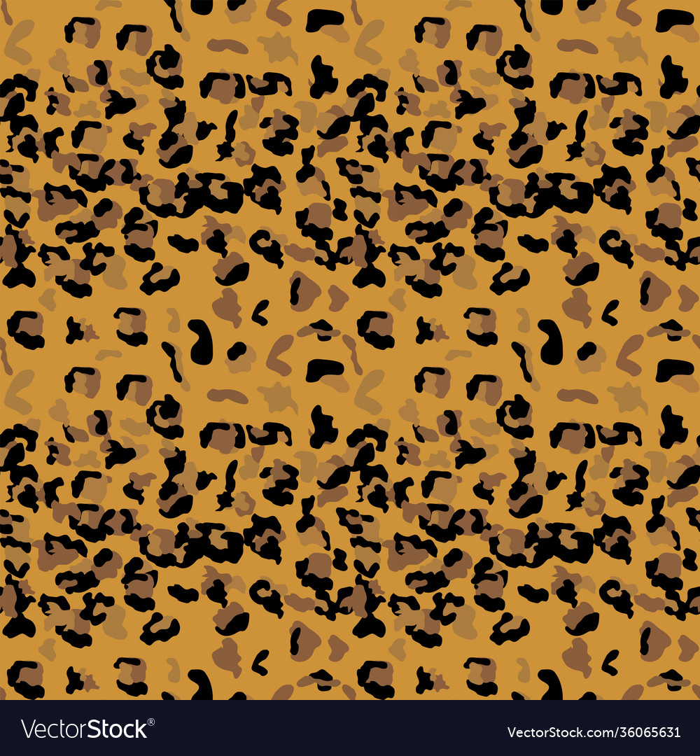 Leopard seamless pattern design background vector image Leopard seamless pattern design background