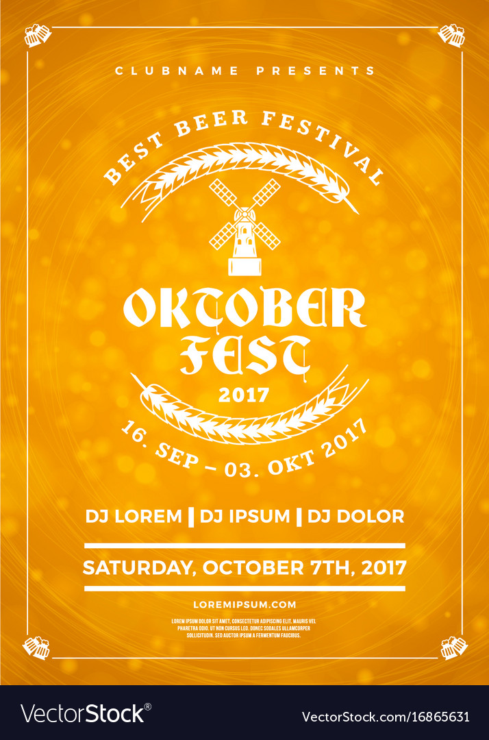 Oktoberfest Bier Festival Poster