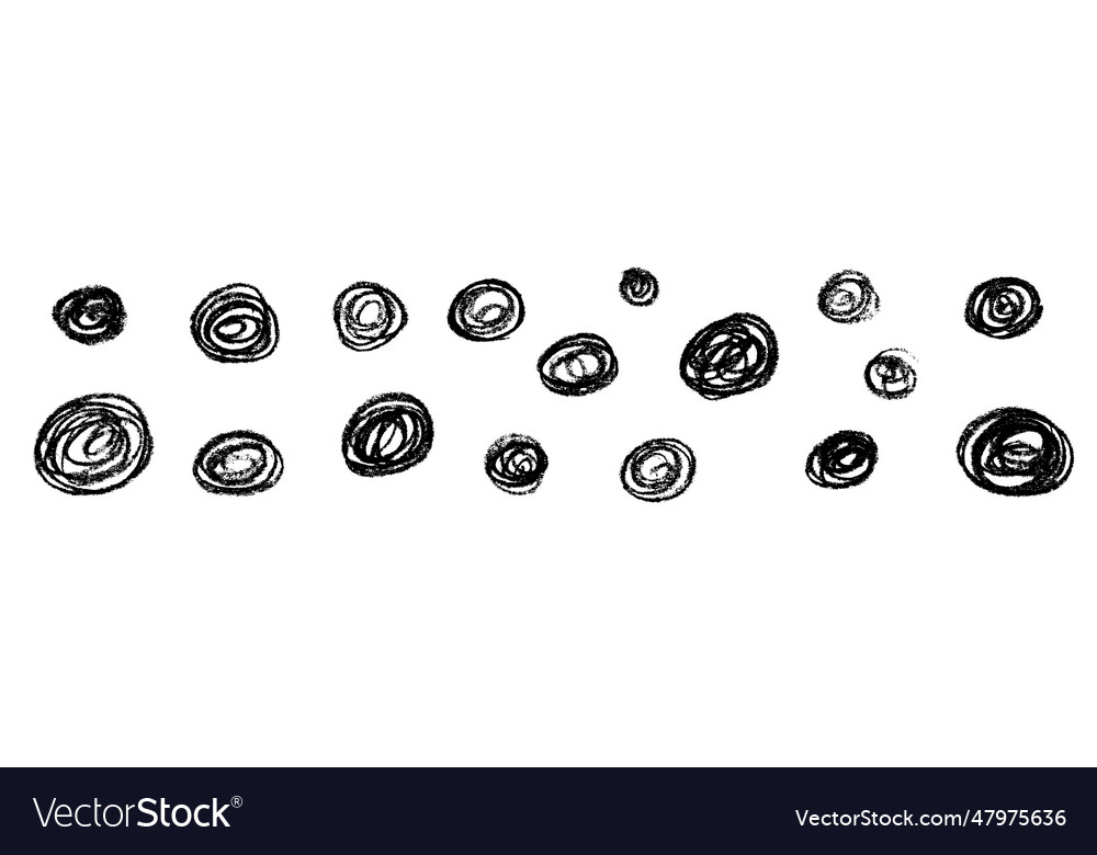 Abstract hand-drawn doodle featuring brush lines Vector Image