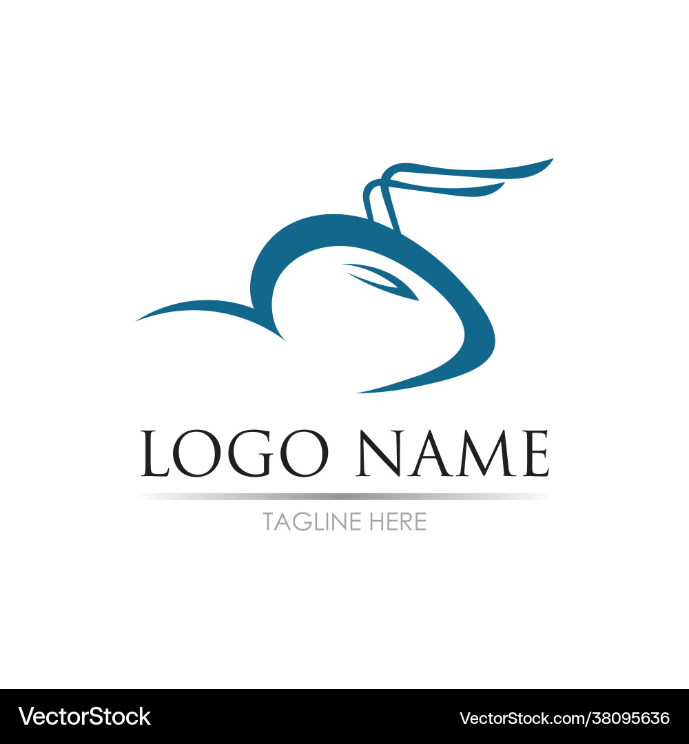 Ant logo template design Royalty Free Vector Image
