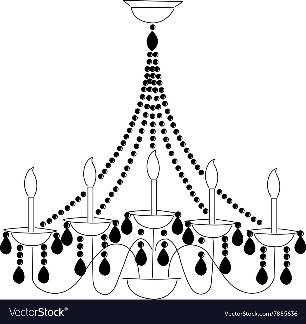 Chandelier Royalty Free Vector Image VectorStock