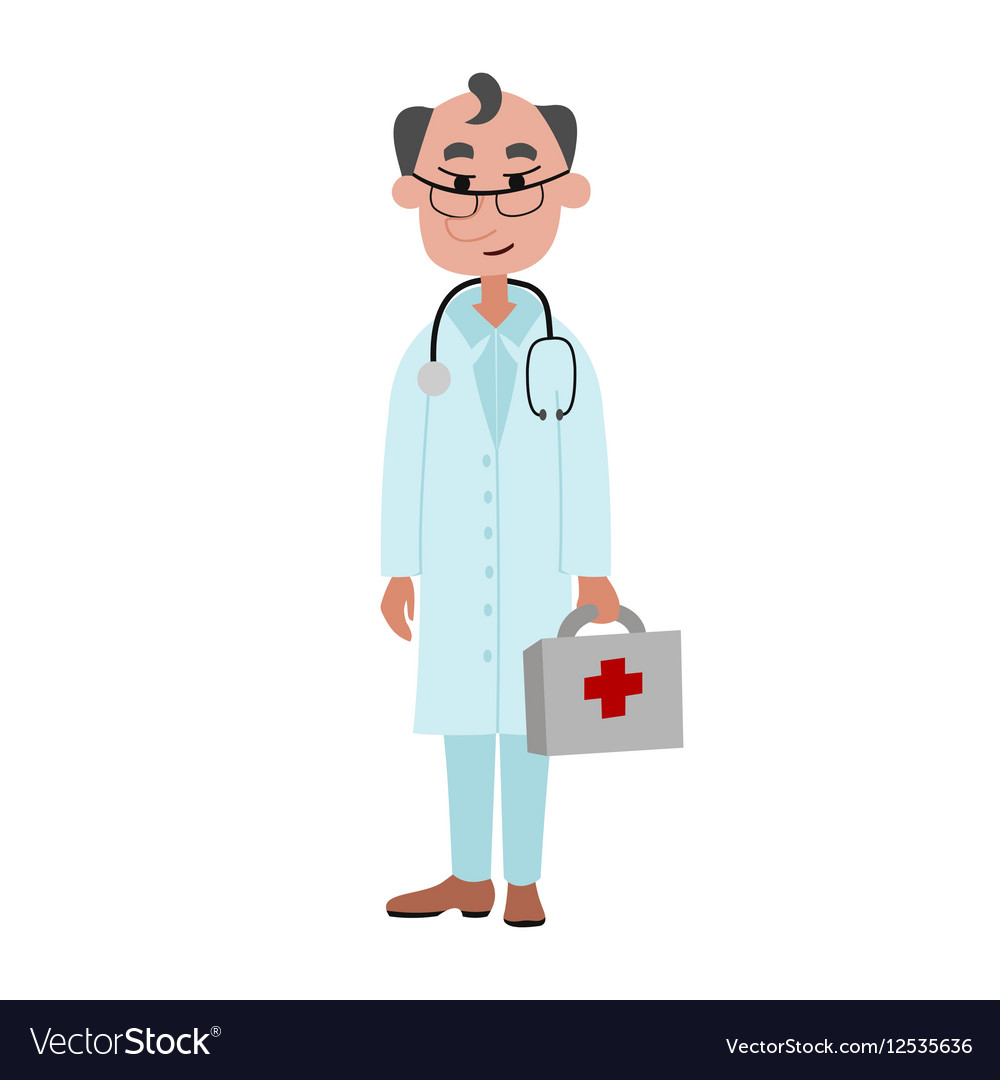 Doctor character isolated