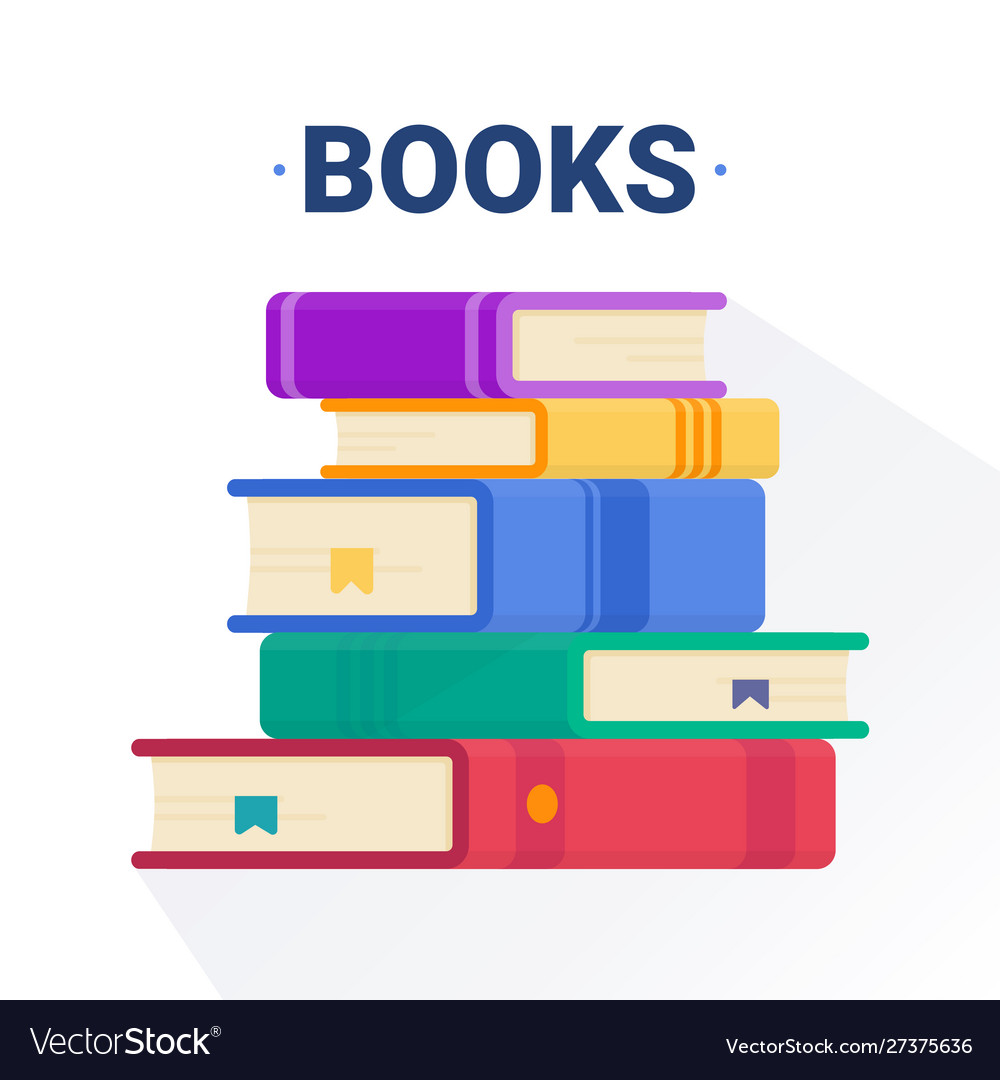 Education infographic template design with books