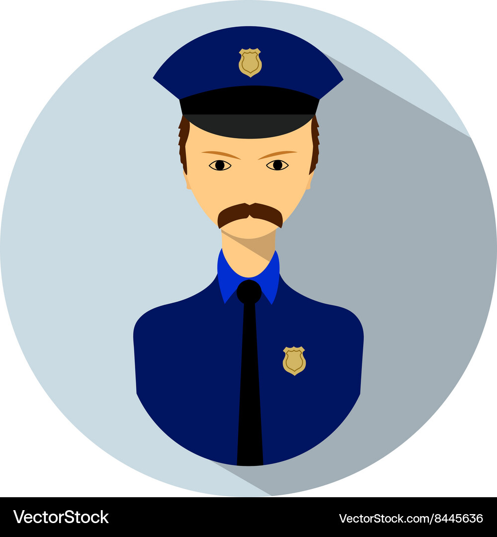 Icon of policemen Royalty Free Vector Image - VectorStock