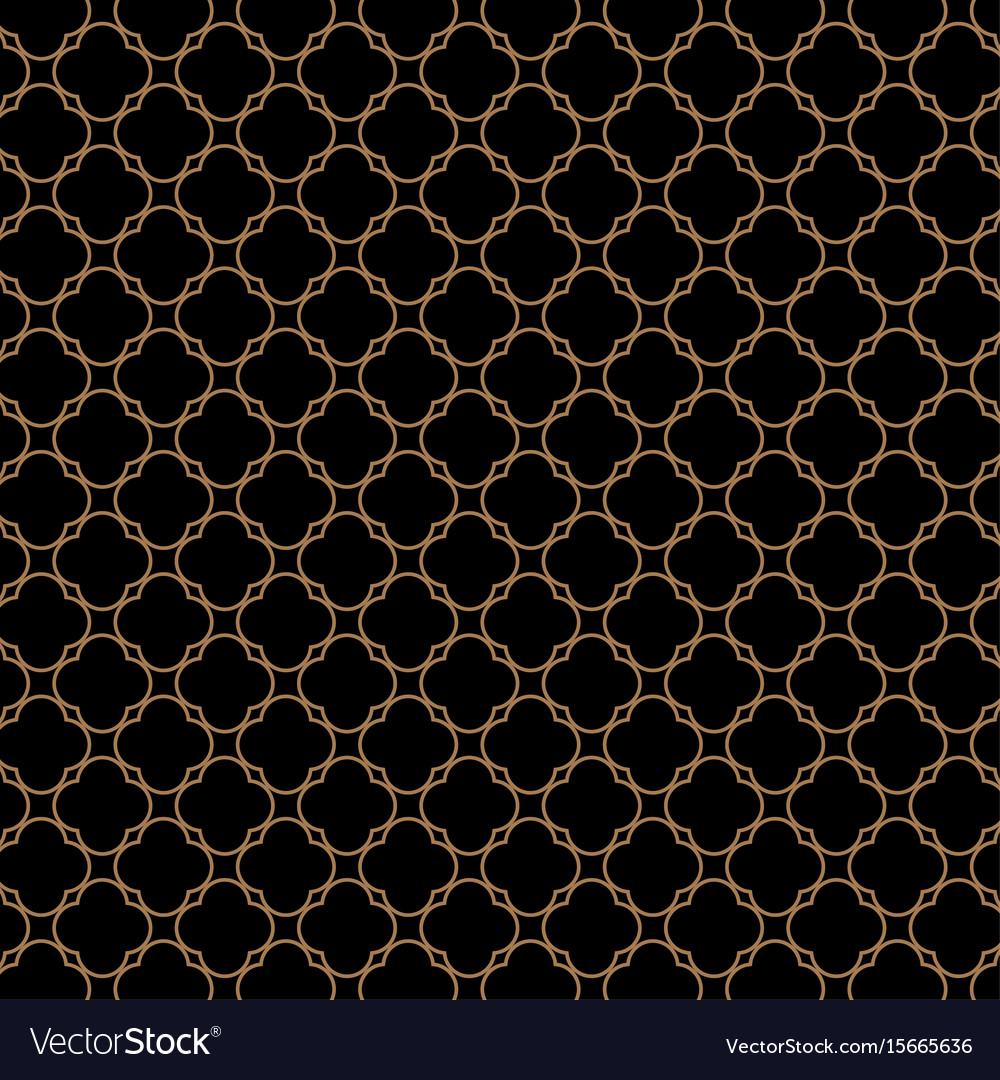 Lattice gold pattern with trendy