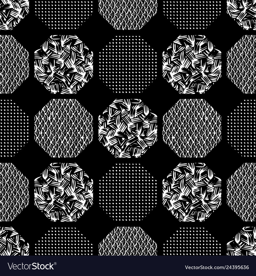 Seamless abstract retro geometric pattern