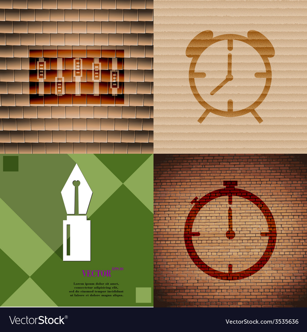 Set of abstract backgrounds with different web