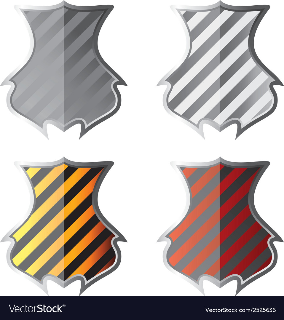 Set of shields Royalty Free Vector Image - VectorStock