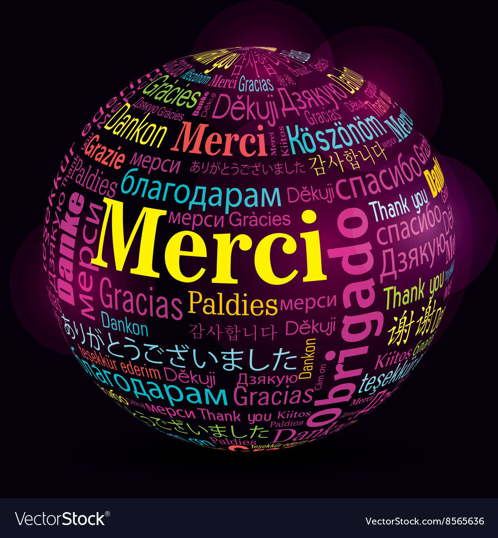 Thanks in different languages design