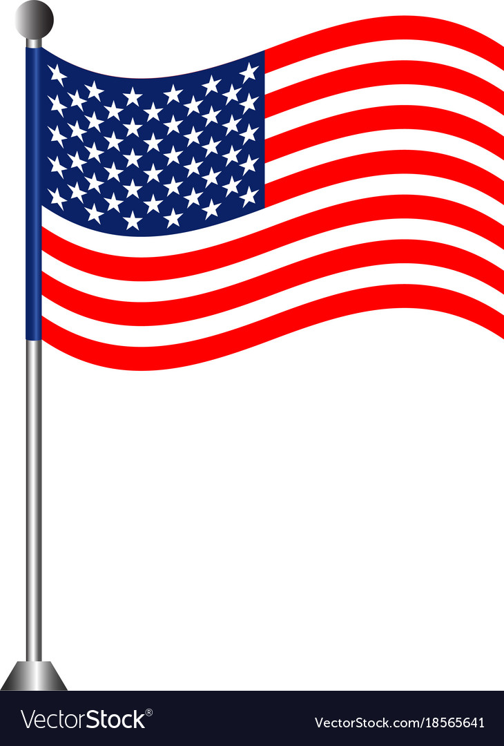 American Flag on Pole