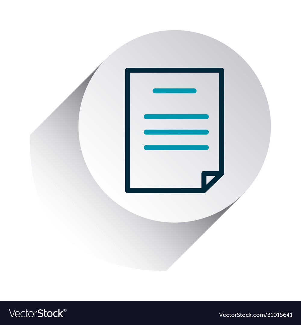 Document icon line gradient style