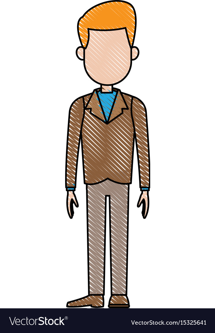 Drawing Cartoon Man Standing Character Male Vector Illustration Royalty  Free SVG, Cliparts, Vectors, and Stock Illustration. Image 80318019.