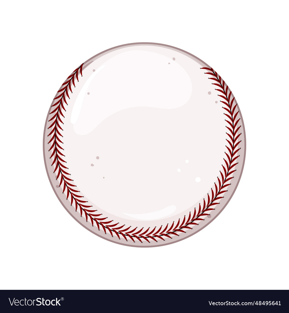 Graphic baseball ball cartoon