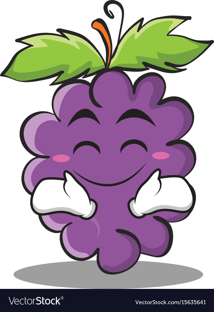 Happy grape character cartoon collection
