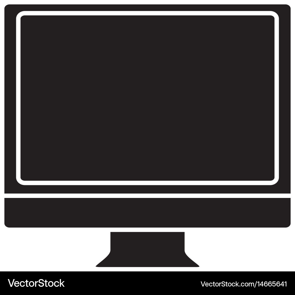 Monitor computer icon Royalty Free Vector Image