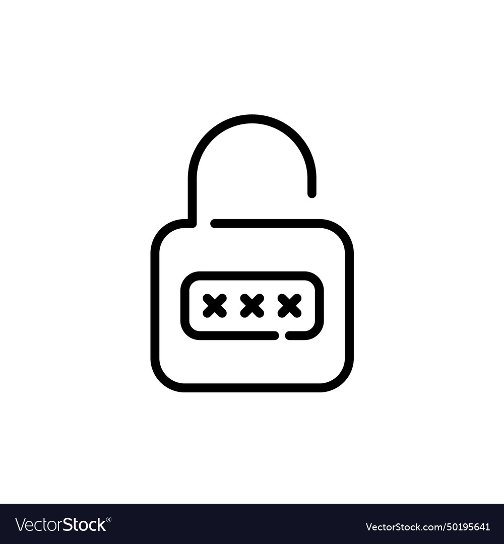 Password and lock secure account access pixel vector image Password and lock secure account access pixel
