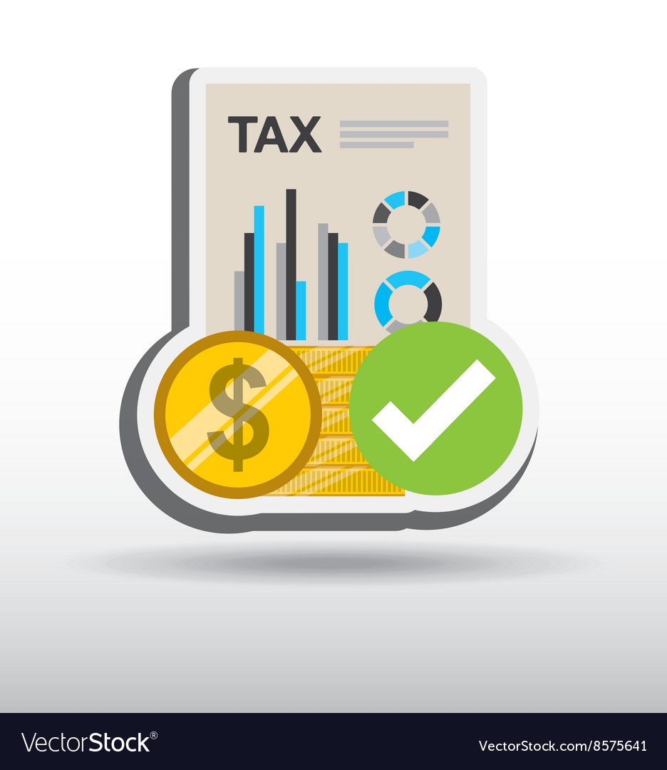 Tax time design Royalty Free Vector Image - VectorStock