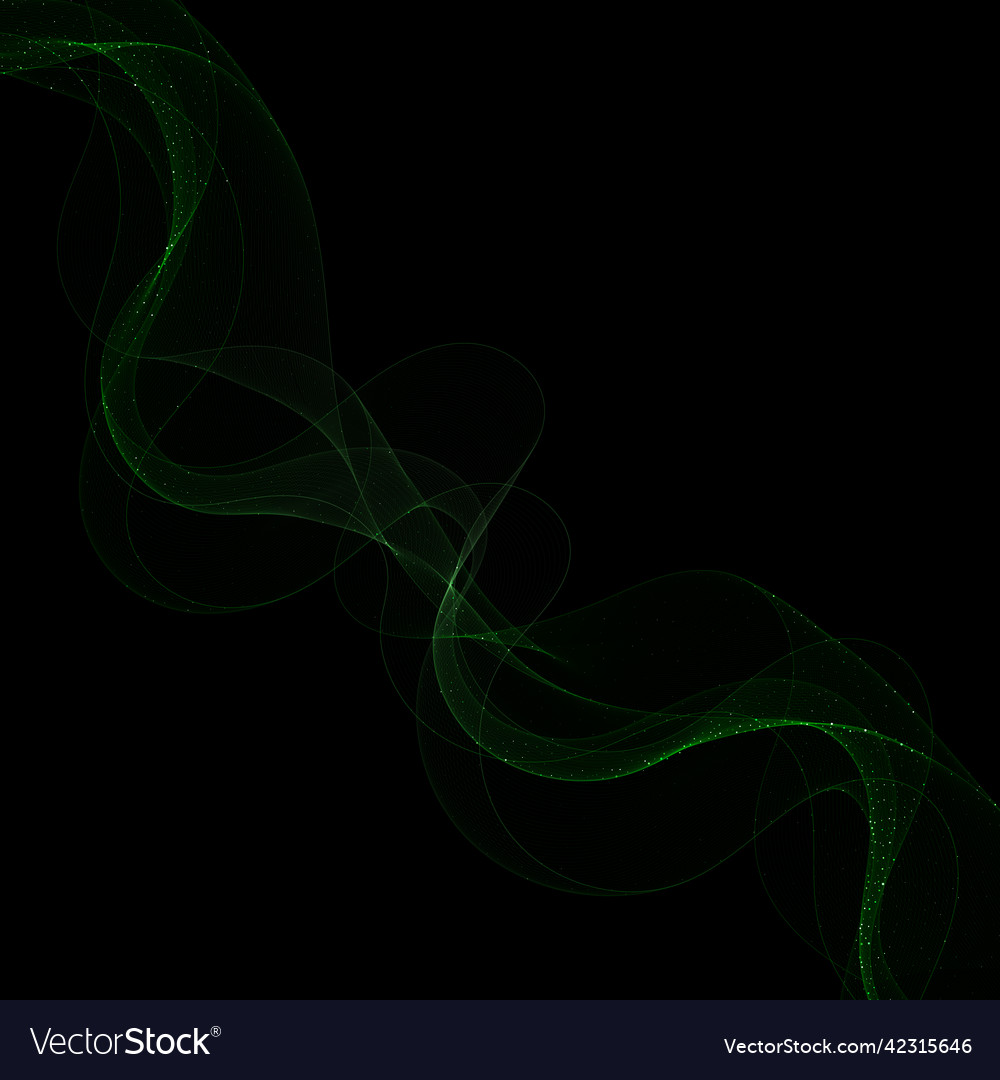 Abstract background design with green lines vector image Abstract background design with green lines
