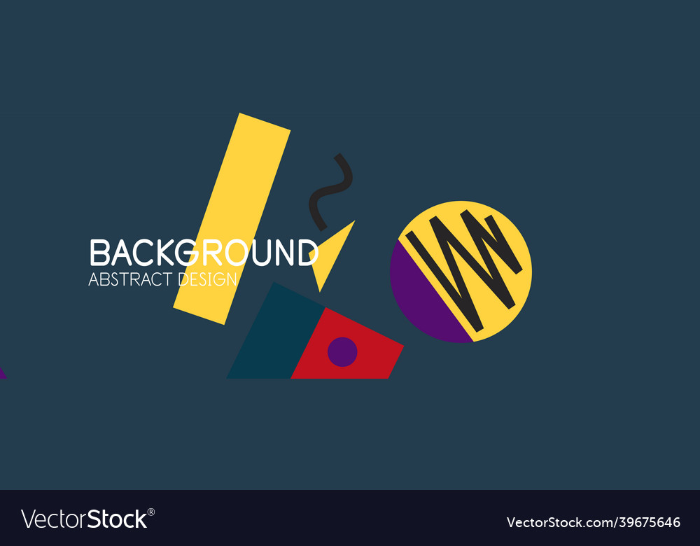 Abstract background with blocks lines geometric vector image Abstract background with blocks lines geometric