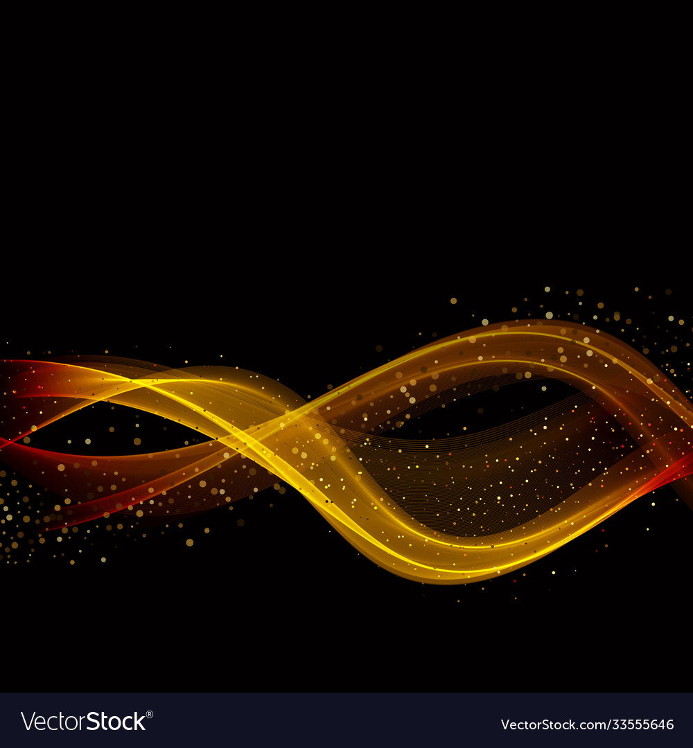 Abstract gold luxury wave gold glitters Royalty Free Vector