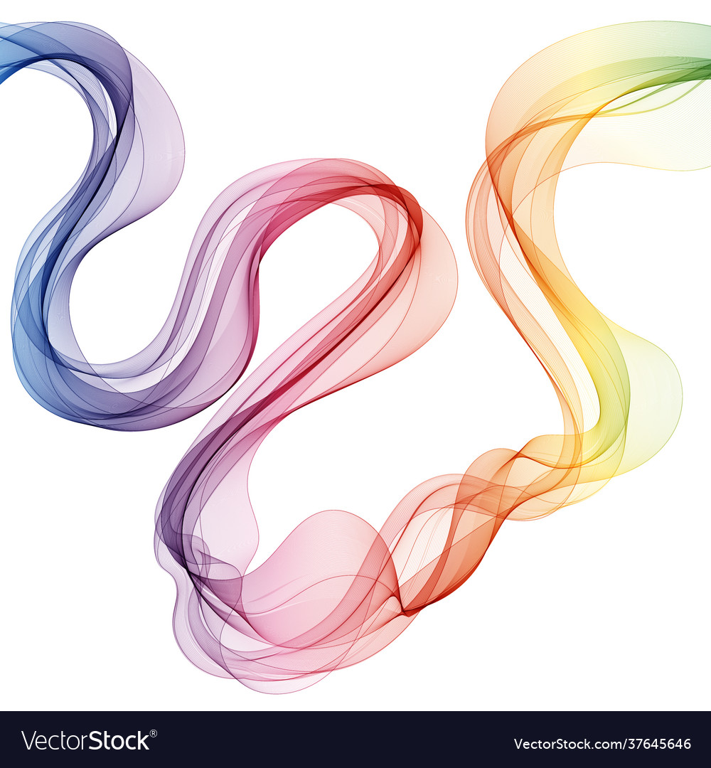 Colored wave layout for presentation design vector image Colored wave layout for presentation design