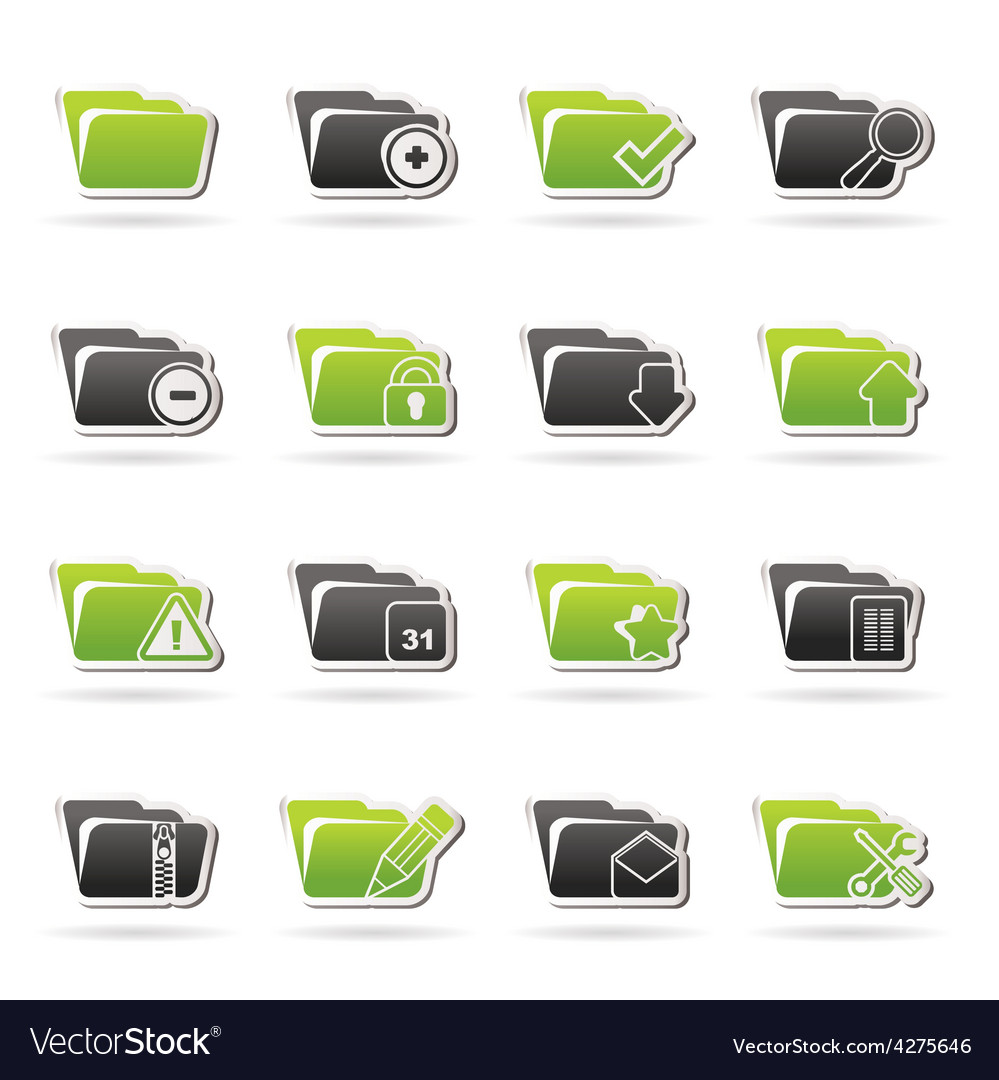 Different kind of folder icons