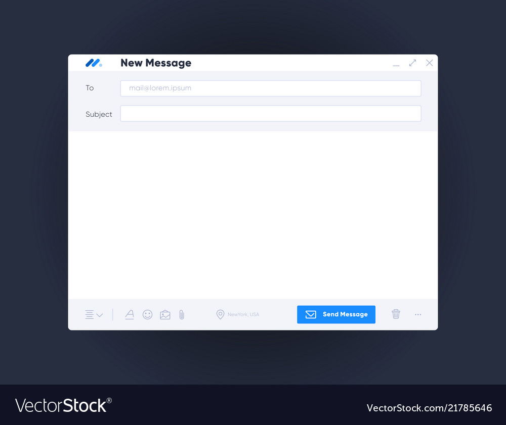 Email Form Interface - Send Button
