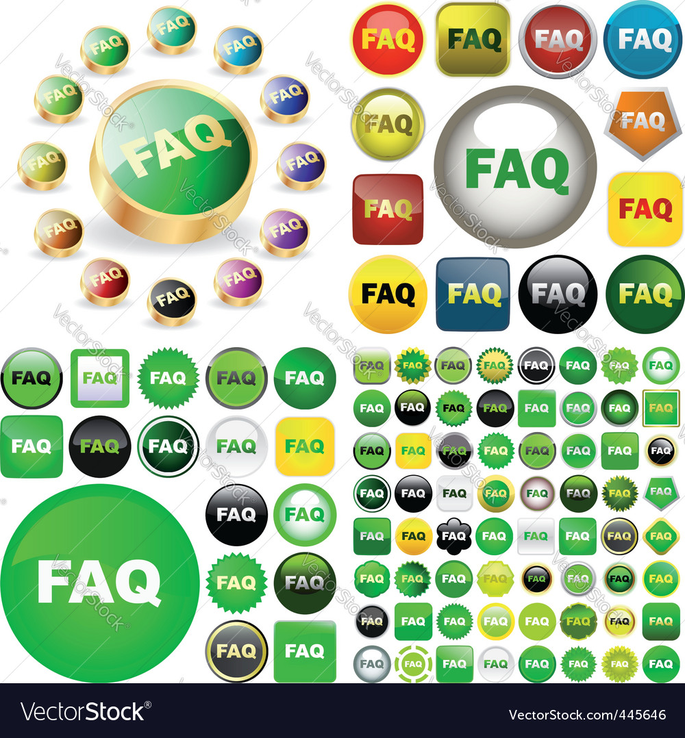 FAQ Button Set