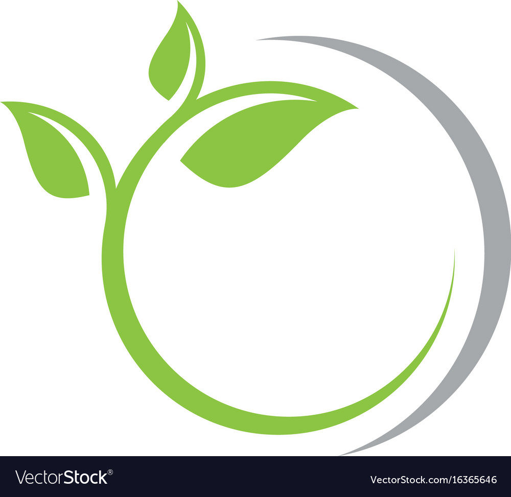 Logos of green leaf ecology nature element icon