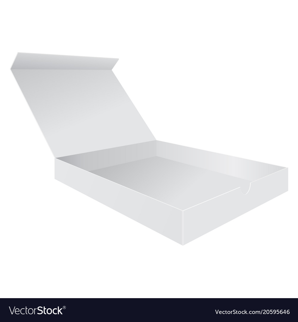 Open white box Royalty Free Vector Image - VectorStock