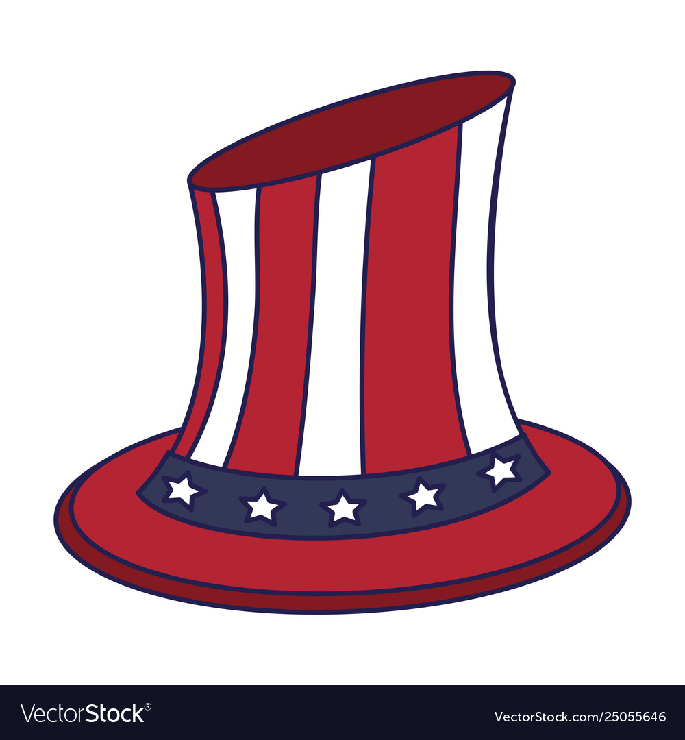 Uncle sam united states hat patriotic isolated