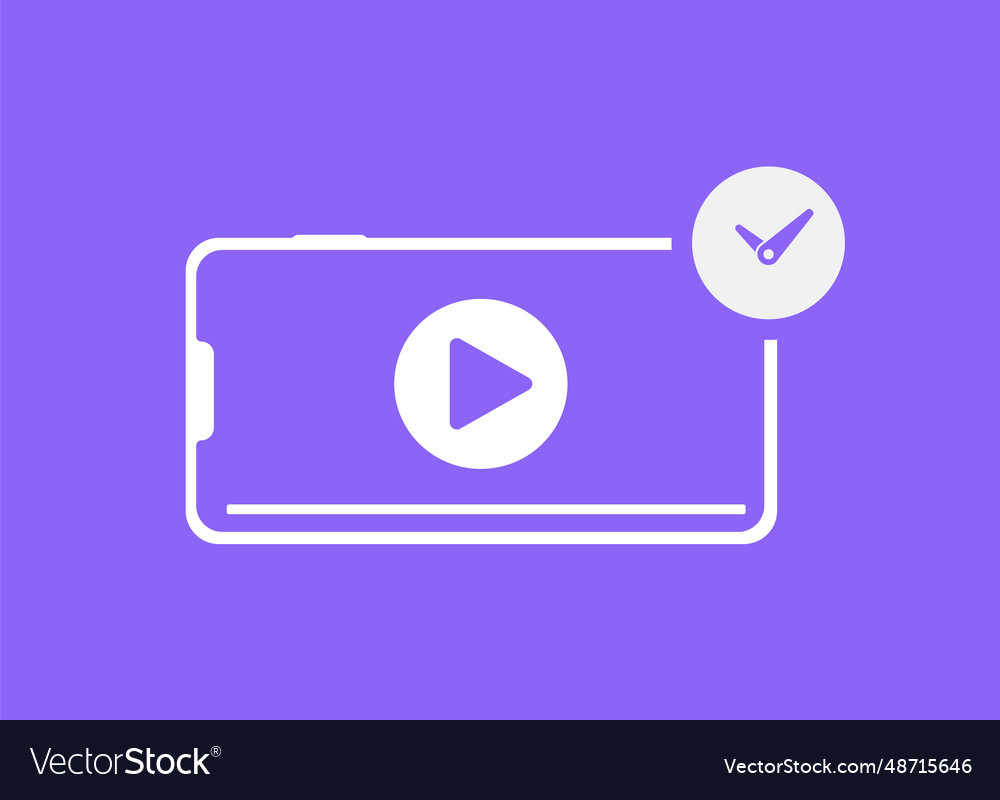 pimpandhost post img Video post scheduling concept countdown Royalty Free Vector
