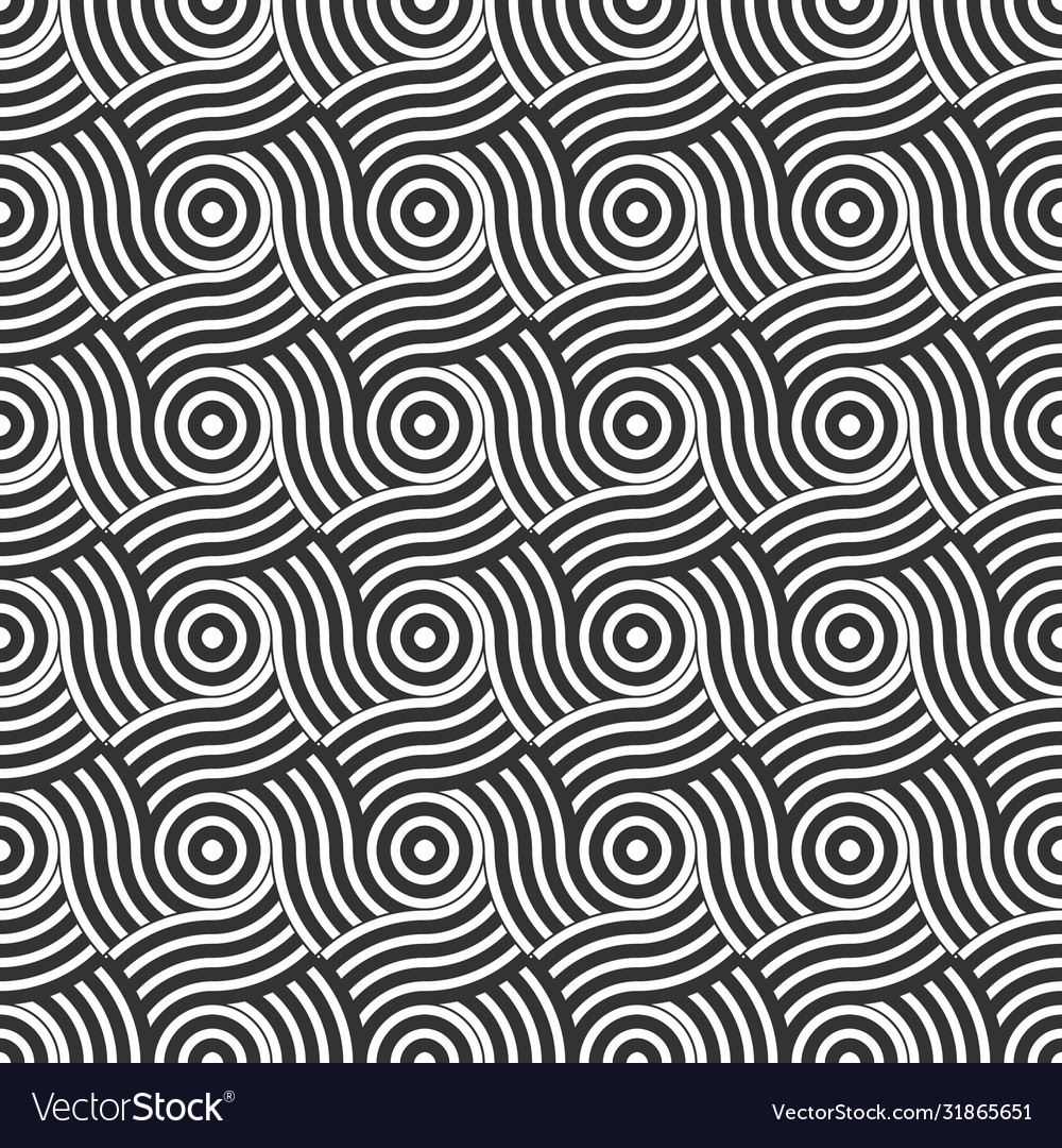 Abstract seamless pattern in entangle style vector image Abstract seamless pattern in entangle style