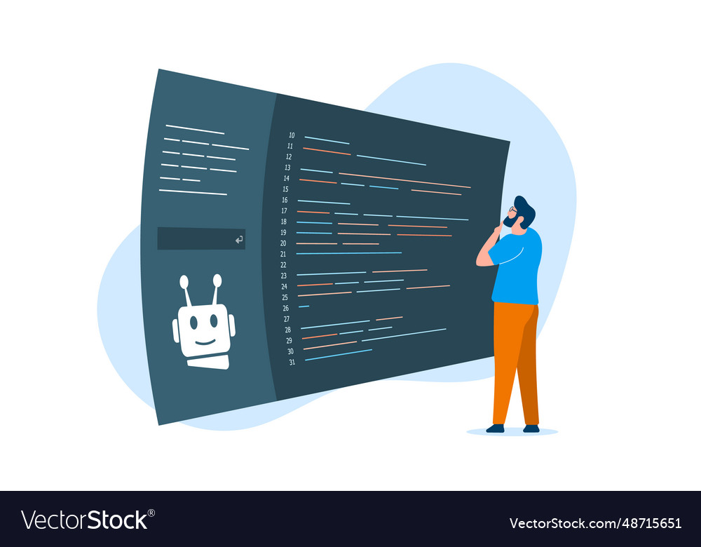 Ai-powered code generation review concept