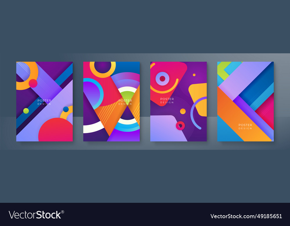 Bright gradient color abstract line pattern vector image Bright gradient color abstract line pattern