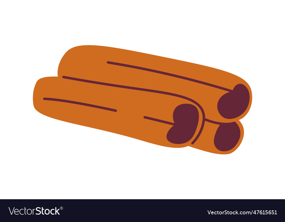 Cinnamon sticks spice Royalty Free Vector Image