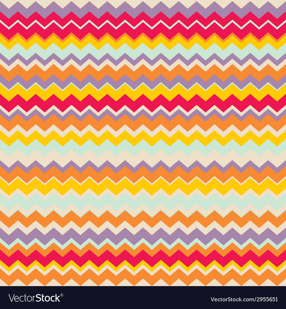 Colorful Zigzag Chevron Pattern