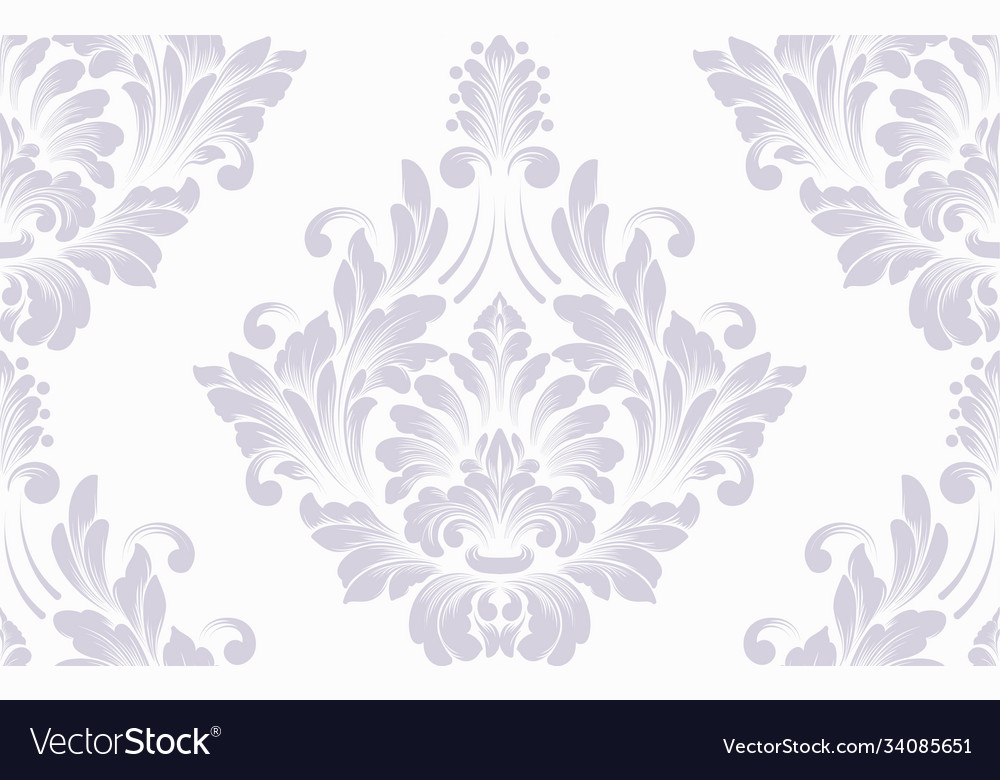 Damask seamless pattern element classical vector image Damask seamless pattern element classical