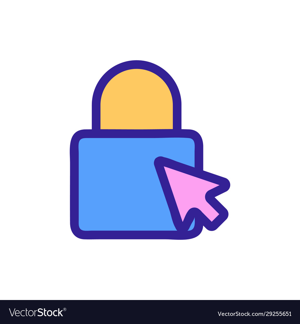 Encryption files icon isolated contour vector image Encryption files icon isolated contour