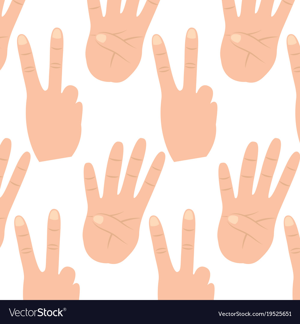 Hand gesture pattern image