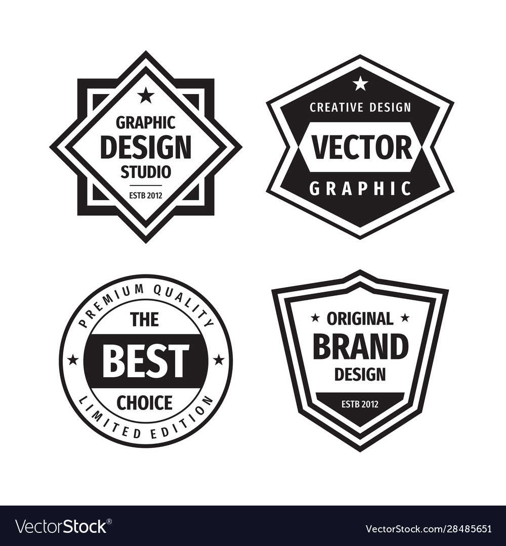Retro Badge Logo Set