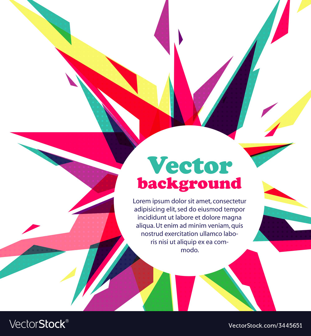 Star frame for your text abstract backgr