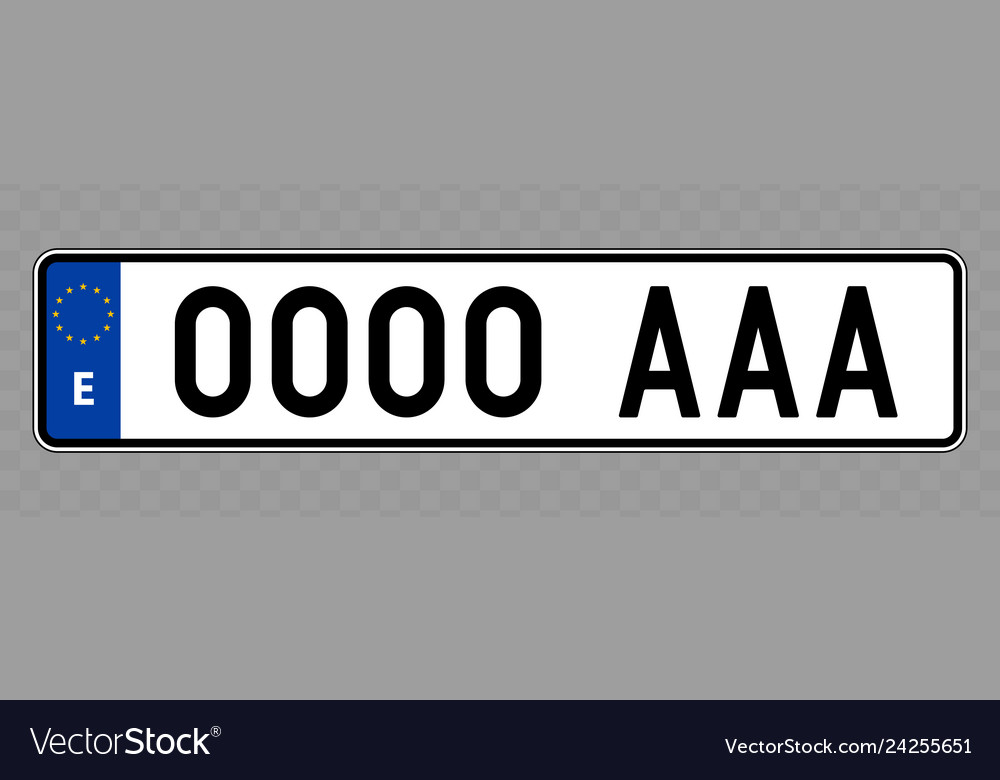 Vehicle number plate