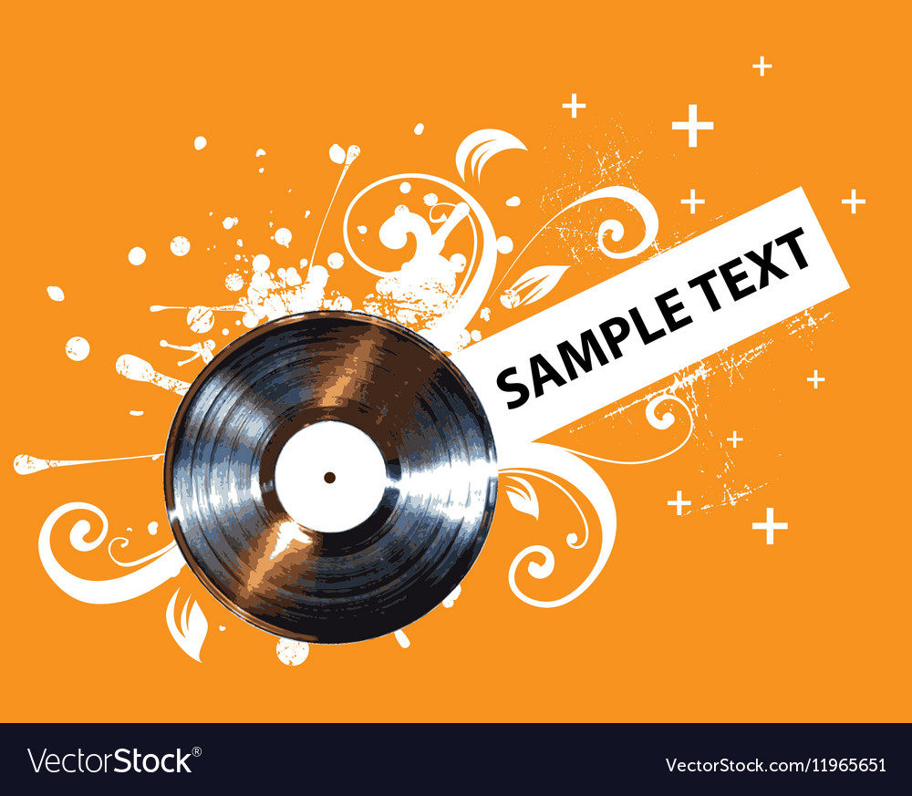 Vinyl background Royalty Free Vector Image - VectorStock