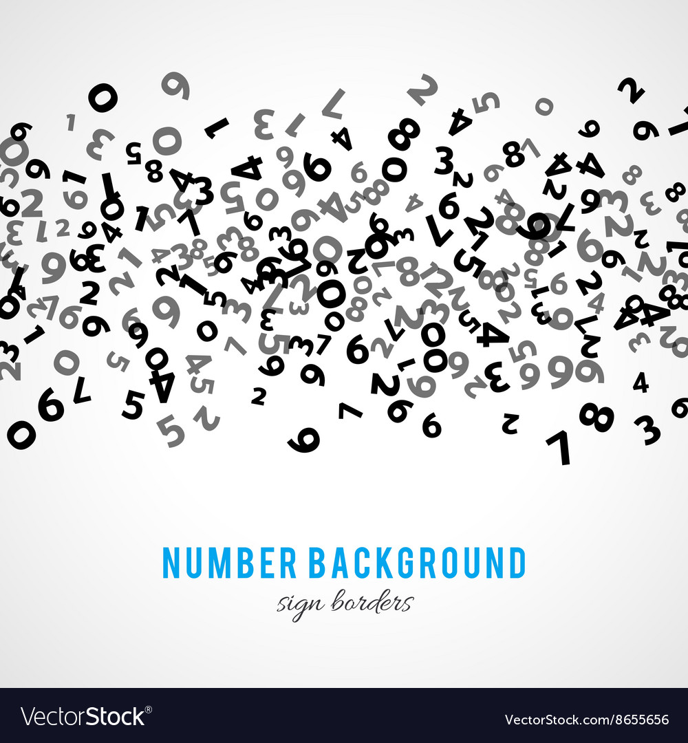 Abstract Math Number Background Royalty Free Vector Image