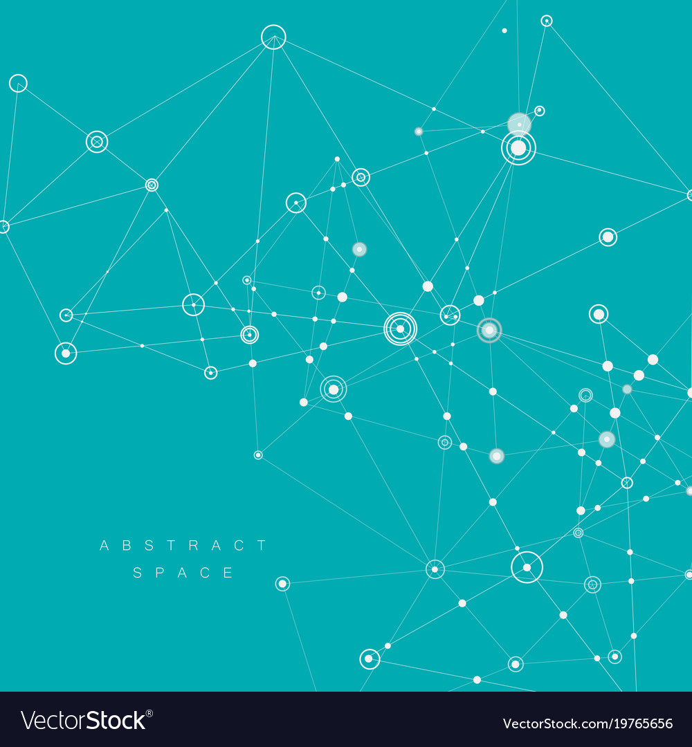 Connect low poly abstract background