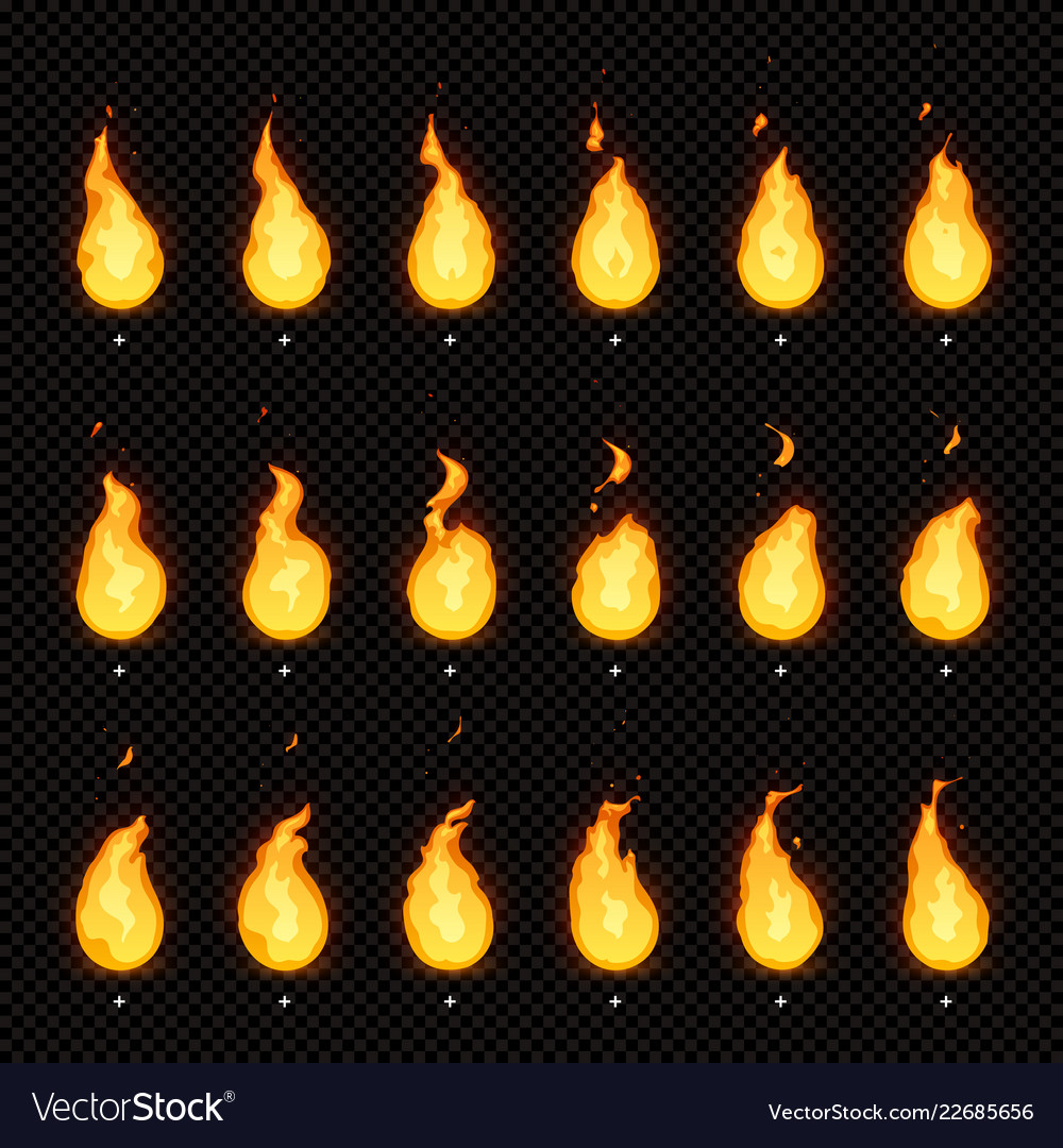 Fire Sprite Sheet Vector Images 44 Want to create your own effects like this? vectorstock