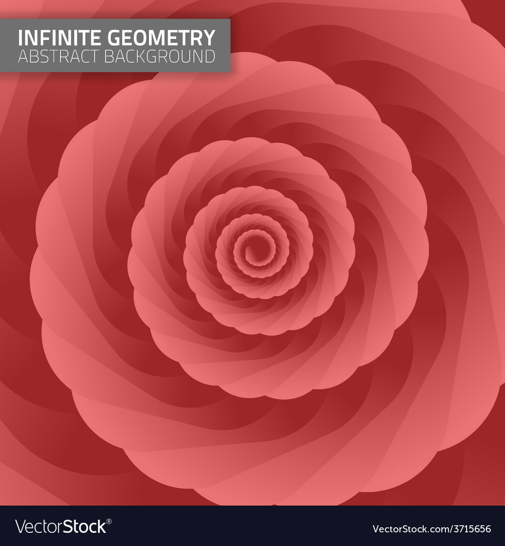 Infinite geometry fractal background