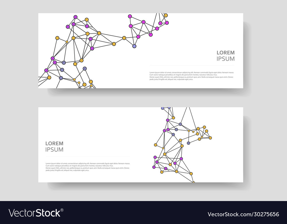 Minimalistic abstract technology connection design