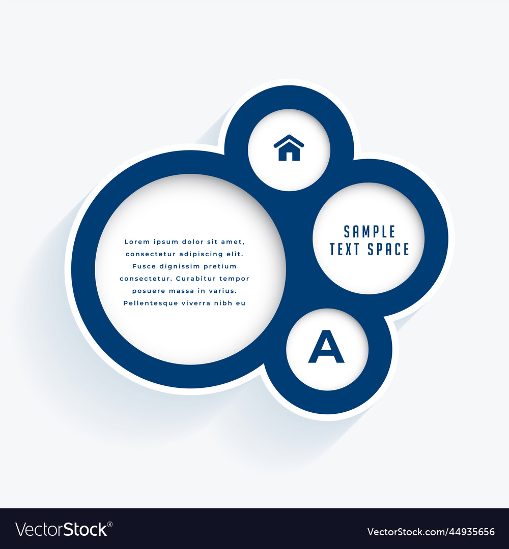 Web infographic banner with circular layout